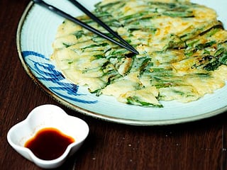 Celebrate Chuseok with this easy-to-make crispy Korean garlic chives pancake