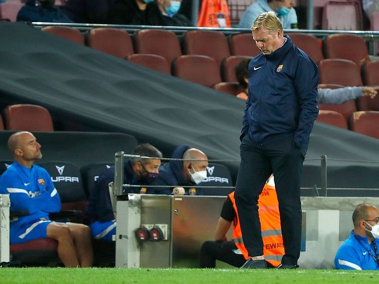 Barcelona's head coach Ronald Koeman 