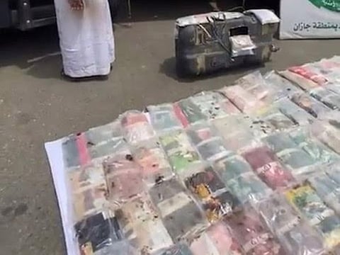 Some of the hashish found in the man's car.