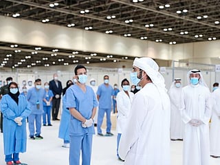 Pictures: Dubai leaders show the way in fight against COVID-19