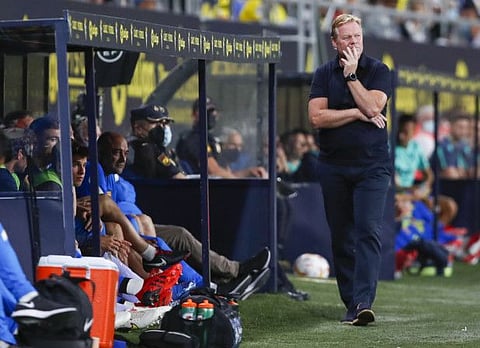 Barcelona's head coach Ronald Koeman is under growing pressure following disappointing performances and results.