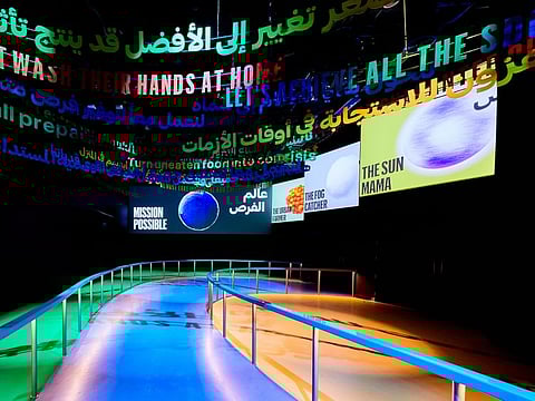 The three tracks focusing on water, food, and energy at the Opportunity Pavilion 