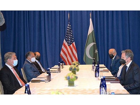 Pakistan’s Foreign Minister Shah Mahmood Qureshi shared the view during his meeting with the US Secretary of State Antony Blinken on the sidelines of the UN General Assembly session in New York. 