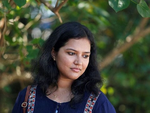 Dr Hrudaya Mary Antony in a still from the movie 'Ezham Kadalinum Appuram'.  