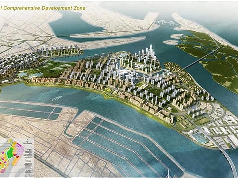 An artist's impression of Karachi Coastal Co­m­prehensive Develop­ment Zone (KCCDZ) project.