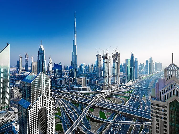 Dubai skyline, Burj Khalifa, Downtown Dubai