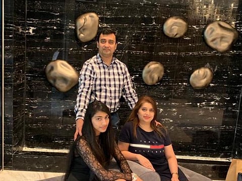 Meet the Goradia family: (Clockwise from left) Yashvi, Hemen and Nehal Goradia. 