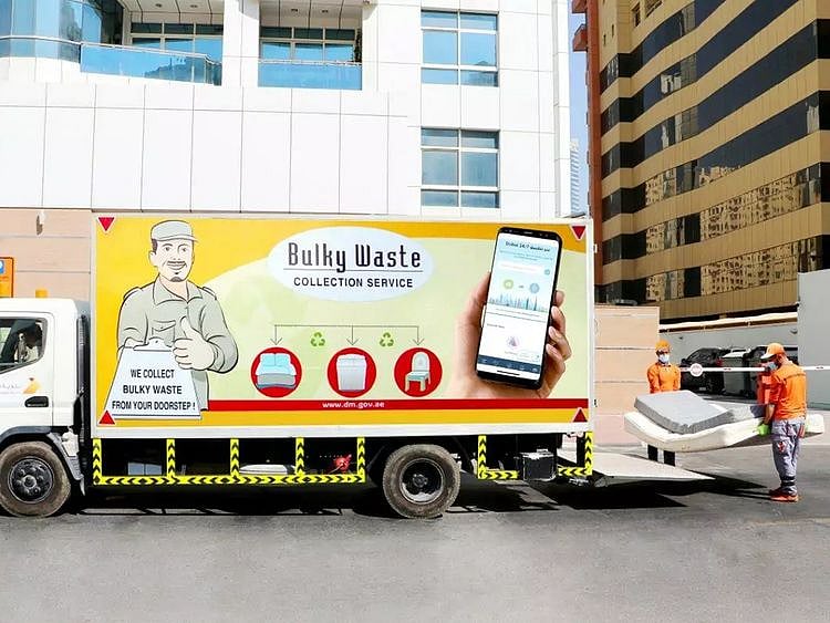 Bulky waste collection service Dubai Municipality