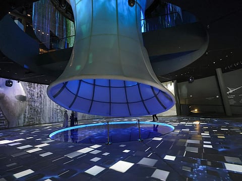 People visiting Kuwait Pavilion at the Expo 2020