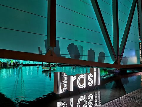 A hidden oasis on site, the Brazil Pavilion is the perfect place to unwind