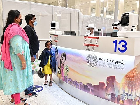 As many as 122 smart gates in the departure and arrival halls at Dubai Airports have been adorned with the logo of Expo 2020 Dubai.