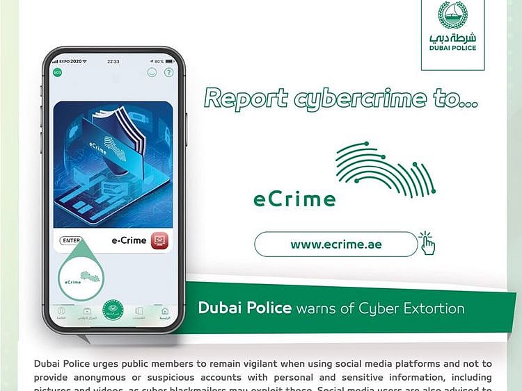 Dubai Police cyber crime poster