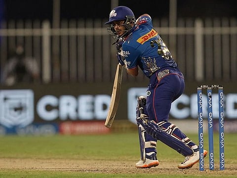 Ishan Kishan of the Mumbai Indians regained his touch at the Sharjah Cricket Stadium, and unleashed a flurry of impressive strokes against the Rajasthan Royals on Tuesday.