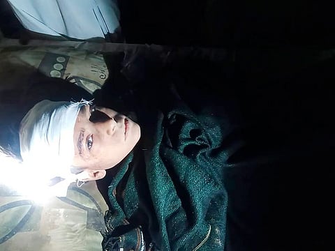 An injured boy receives treatment at a local hospital following a severe earthquake hit the area, in Harnai, about 100 kilometers (60 miles) from Quetta, Pakistan, Thursday, Pakistan.  