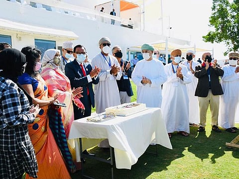  Sri Lanka’s Ambassador to Oman Ameer Ajwad and the Chairman of Oman Cricket (OC) Pankaj Khimji together with the members of Oman Cricket Board inaugurated the match with a cake-cutting ceremony.