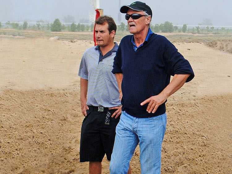 Peter Harradine and his son Michael