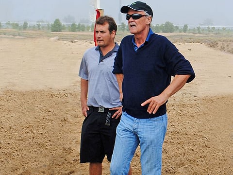 Peter Harradine and his son Michael