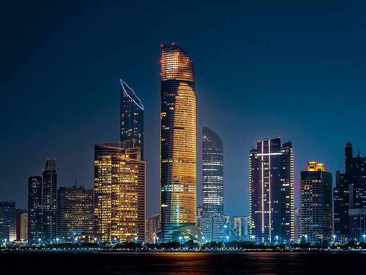 Stock - Abu Dhabi skyline