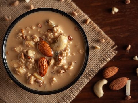 Traditional Bengali recipe for Payesh or rice pudding for Durga Puja