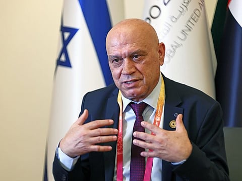 Esawi Frej, Israel Minister of Regional Cooperation, speaks exclusively to Gulf News during his visit to Israel Pavilion at Expo 2020 Dubai on 11th October 2021. Photo Clint Egbert/Gulf News