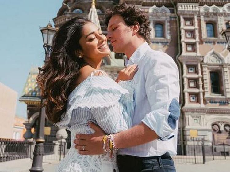 Shriya Saran with her husband