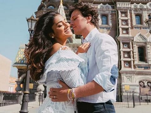 Shriya Saran with her husband