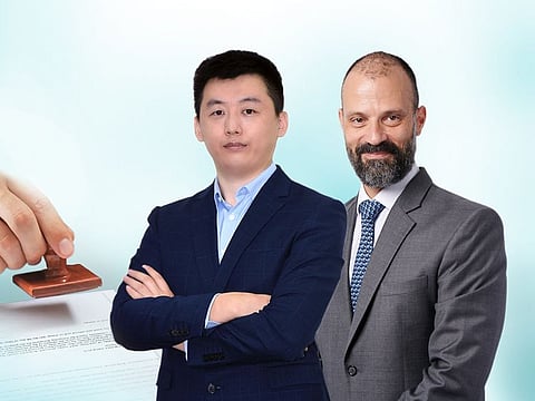 From left: Lucas Jiang, General Manager, TP-Link, and Nicholas Argyrides, General Manager, Mindware