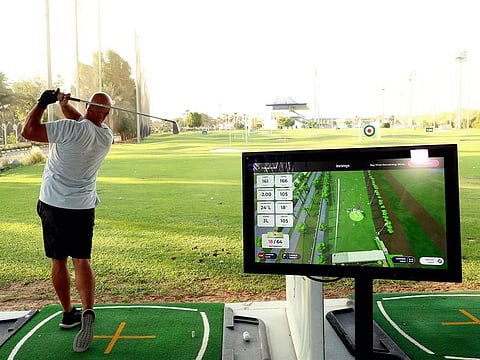 Technology on the Abu Dhabi City Golf club range