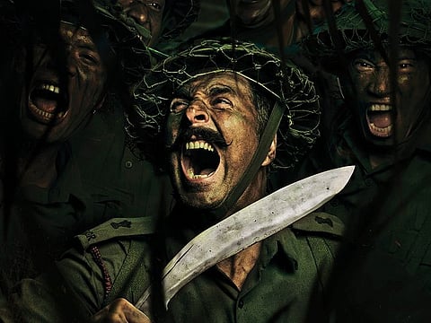 Akshay Kumar in the poster for 'Gorkha'