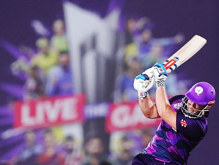 Scotland's George Munsey in action against Bangladesh in Oman