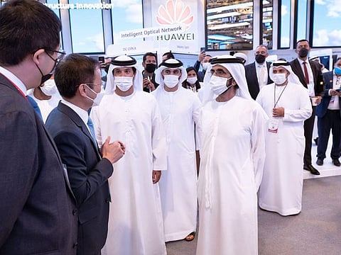 Sheikh Mohammed bin Rashid Al Maktoum, Vice President and Prime Minister of the UAE and Ruler of Dubai at Gitex 2021