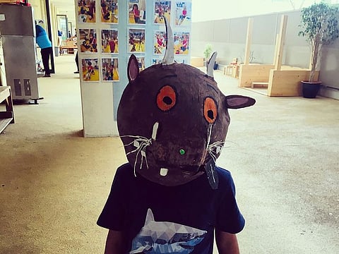 Fabiha Khalid's made her son's Gruffalo costume.
