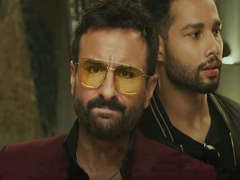 Saif Ali Khan and Siddhant Chaturvedi in 'Bunty Aur Babli 2'
