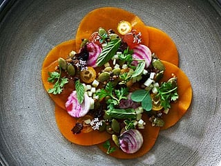 Here's a quick vegan recipe to making Italian butternut squash carpaccio