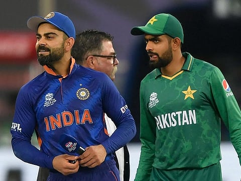 Virat Kohli (left) and Babar Azam could line up together next year if the Asian Cricket Council's plans to revive the Afro-Asian Cup bears fruit.