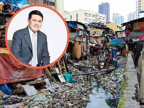 Filipino business tycoon Manuel "Manny" Villar Jr (inset), now worth $11.7 billion according to the latest Forbes list, was born and raised in Tondo, an impoverished and densely-populated district of Manila, and grew up a fish-monger. 
