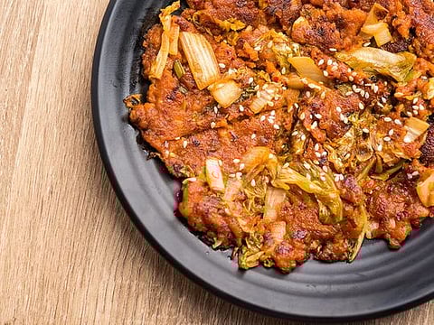 Crispy, savoury kimchi pancakes you can whip up in 10 minutes