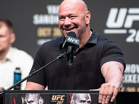UFC boss Dana White speaks in Abu dhabi