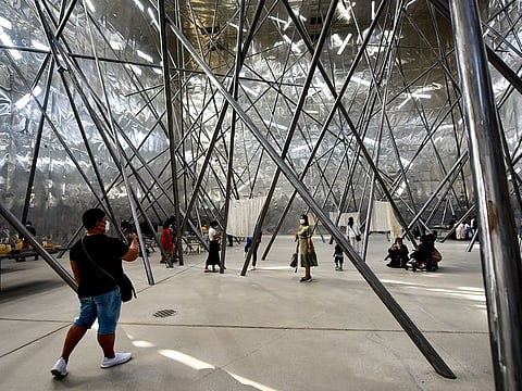 Visitors at Expo 2020 Dubai.