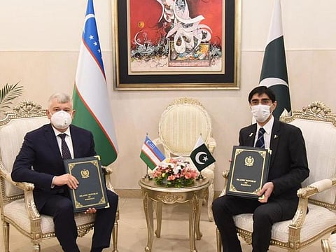 Pakistan’s National Security Advisor and his Uzbekistan counterpart Lt. Gen. Victor Makhmudov signed the protocol to establish joint security commission at a ceremony held in Islamabad on November 2, 2021. 
