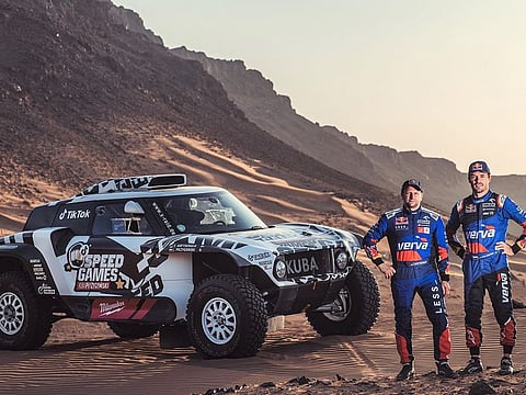 Poland’s Jakub Przygonski (left) is chasing a cars victory with German co-driver Timo Gottschalk. 