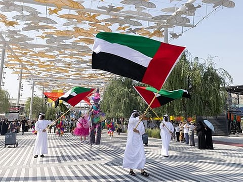 Amna Abulhoul, Expo 2020 Dubai Executive Creative Director, announces on Wednesday the exciting line up of of events to be held at the Expo-2020 Dubai as part of the UAE's Golden Jubilee National Day celebrations.
