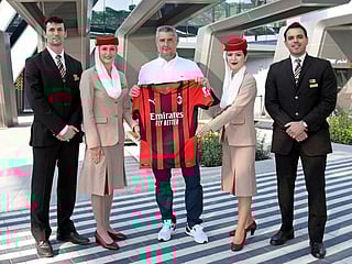 Emirates welcomes AC Milan legend Daniele Massaro to its Expo 2020 Dubai Pavilion