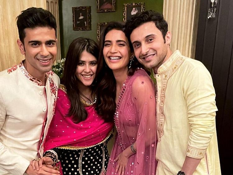 Producer Karan Raj Kohli with Ekta Kapoor and other guests