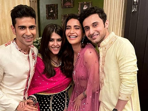 Producer Karan Raj Kohli with Ekta Kapoor and other guests