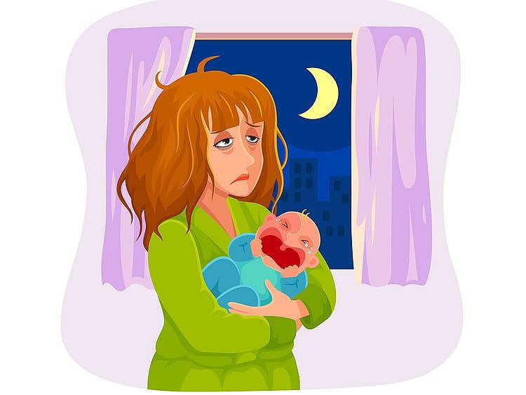 Tired mum