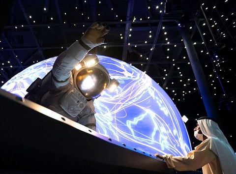 His Highness Sheikh Mohammed bin Rashid Al Maktoum toured Alif - The Mobility Pavilion today. The Mobility Pavilion highlights the key contributions of Arabs, starting with ancient explorations to the UAE’s contribution to space exploration
