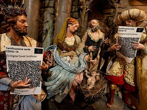 Photos: In Naples, Three Wise Men get COVID-19 health pass to visit Jesus' manger 