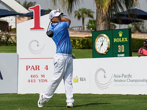 Radee in action at Dubai Creek Golf & Yacht Club