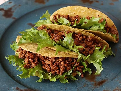 Spicy Mexican carne asada tacos